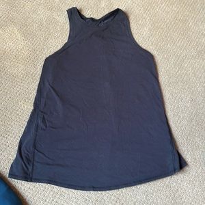 Lululemon women’s black open back tank top size 6